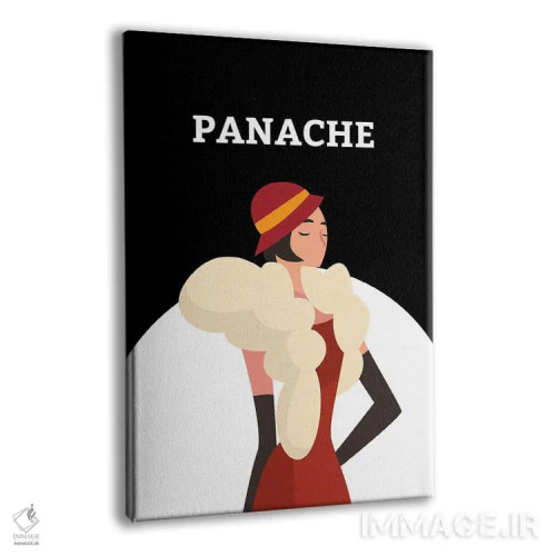 تابلو مینیمال شکوه آرت دکو با دختر رقصنده گتسبی اثر پیج ترنر - نمای پرسپکتیو محصول