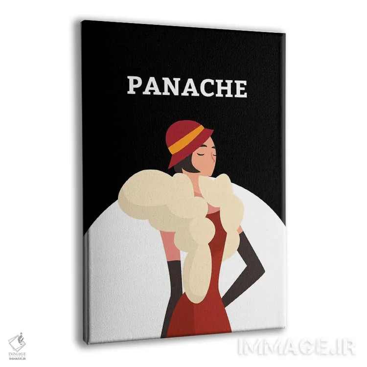 تابلو مینیمال شکوه آرت دکو با دختر رقصنده گتسبی اثر پیج ترنر - نمای پرسپکتیو محصول