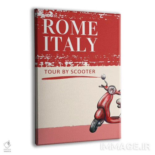 تابلو دکوراتیو سفر مینیمال اثر پیج ترنر - نمای پرسپکتیو محصول