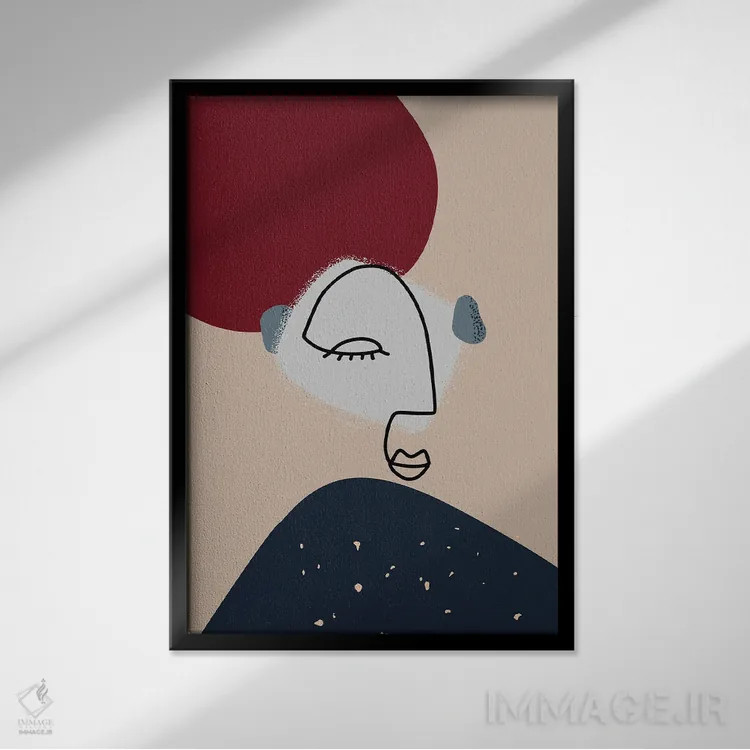 تابلو مینیمال آریستوکرات اثر پیج ترنر - نمای قابدار مشکی