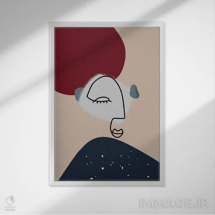 تابلو مینیمال آریستوکرات اثر پیج ترنر - نمای قابدار سفید