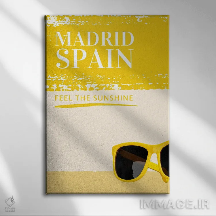 تابلو دکوراتیو سفر مینیمال اثر پیج ترنر - نمای روبهرو روی دیوار