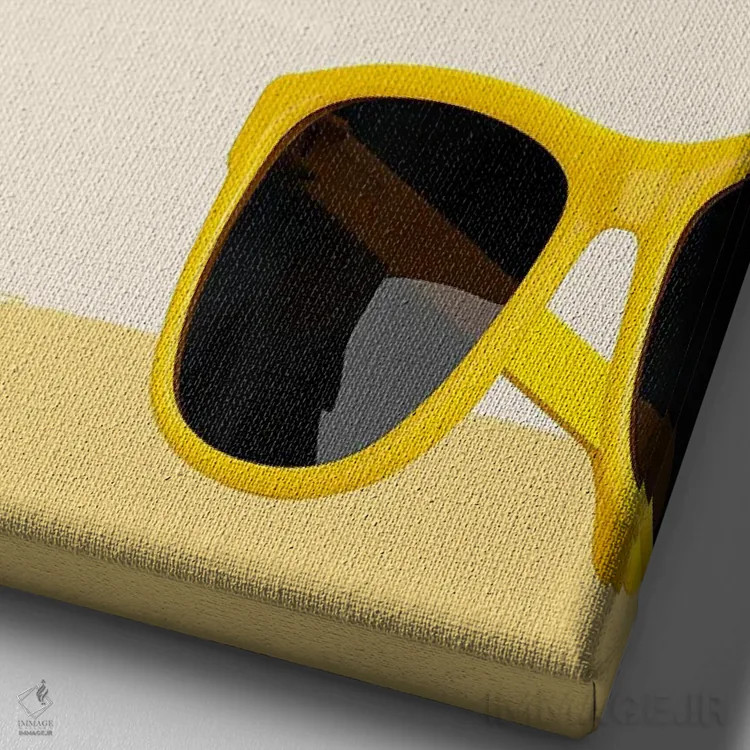 تابلو دکوراتیو سفر مینیمال اثر پیج ترنر - نمای نزدیک بافت بوم