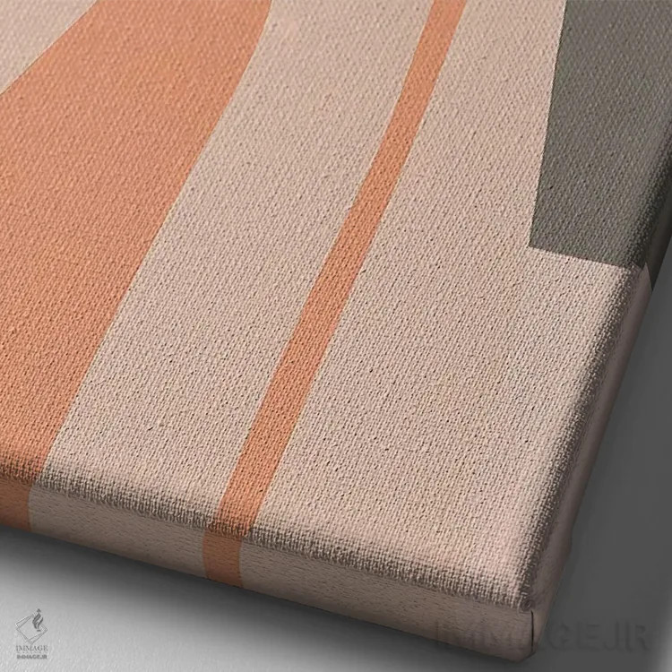 تابلو مینیمال تفکر اثر پیج ترنر - نمای نزدیک بافت بوم