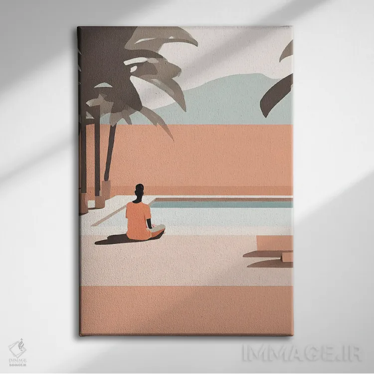 تابلو دکوراتیو سان رمو اثر پیج ترنر - نمای روبهرو روی دیوار