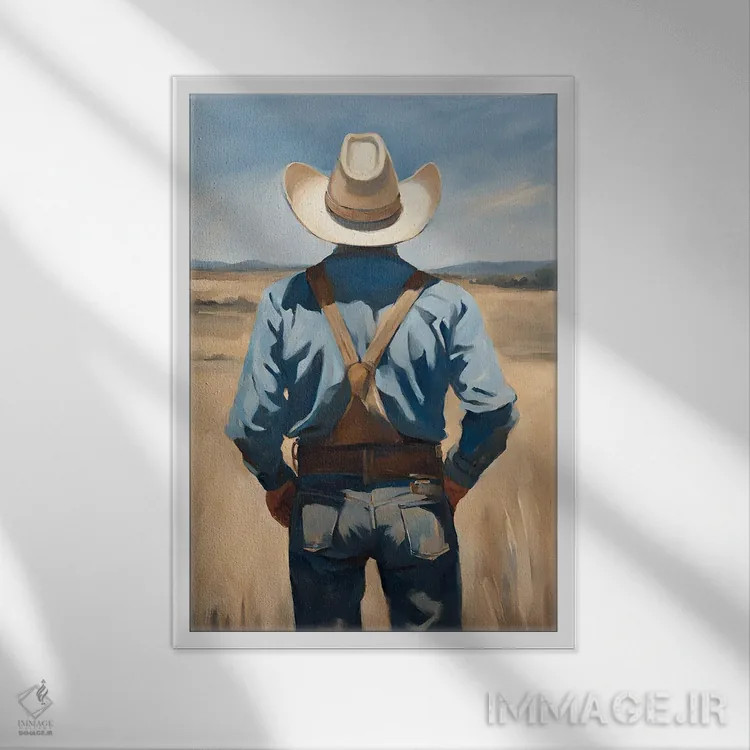 تابلو دکوراتیو مزرعه اثر پیج ترنر - نمای قابدار سفید