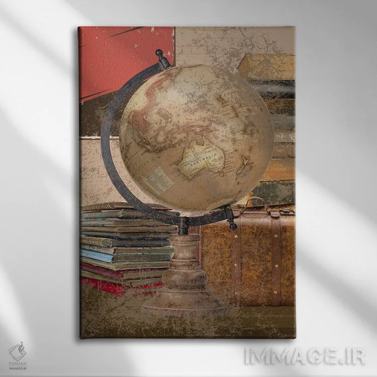 تابلو دکوراتیو کره اطلس سبک دارک آکادمیا اثر پیج ترنر - نمای روبهرو روی دیوار