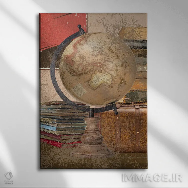 تابلو دکوراتیو کره اطلس سبک دارک آکادمیا اثر پیج ترنر - نمای روبهرو روی دیوار