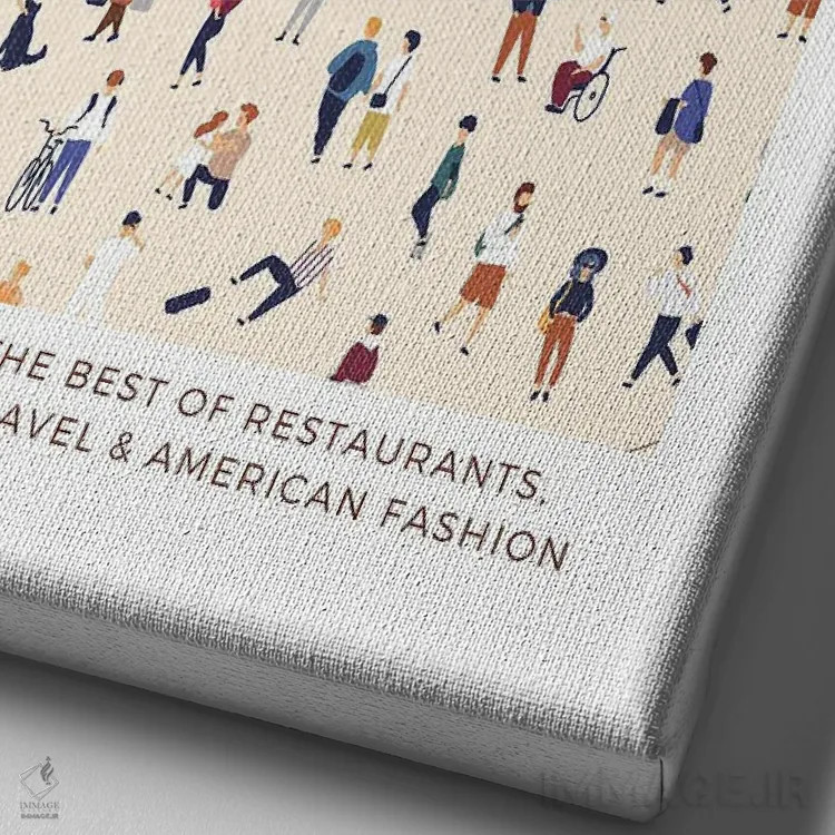 تابلو دکوراتیو کالیفرنیا ایالت آفتاب اثر پیج ترنر - نمای نزدیک بافت بوم