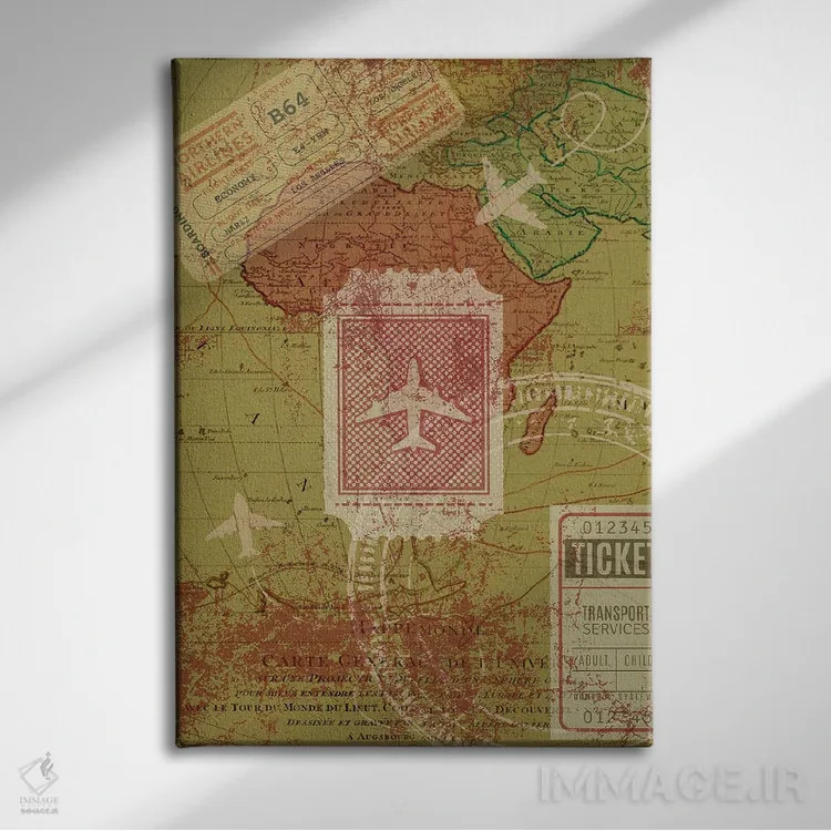 تابلو دکوراتیو سفر کلاسیک اثر پیج ترنر - نمای روبهرو روی دیوار