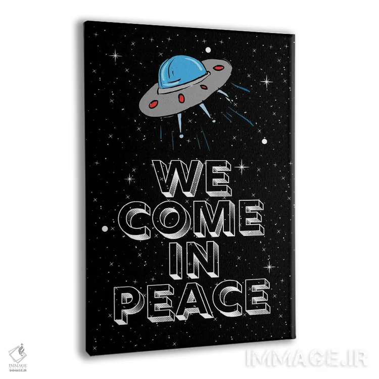 تابلو دکوراتیو ما با صلح آمده ایم اثر پیج ترنر - نمای پرسپکتیو محصول