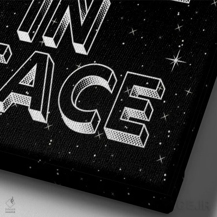 تابلو دکوراتیو ما با صلح آمده ایم اثر پیج ترنر - نمای نزدیک بافت بوم