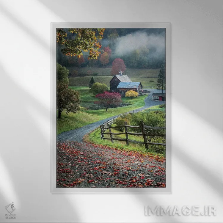 تابلو دکوراتیو بدون عنوان اثر دیوید اچ. یانگ - نمای قابدار سفید