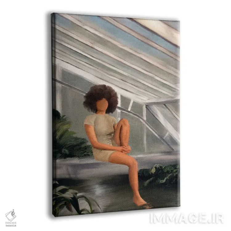 تابلو دکوراتیو استراحت در گلخانه اثر اندیله - نمای پرسپکتیو محصول