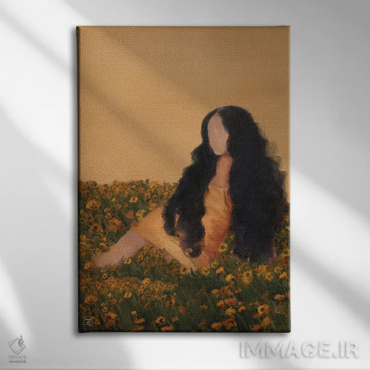 تابلو دکوراتیو باغ پرتقال اثر اندیله - نمای روبهرو روی دیوار