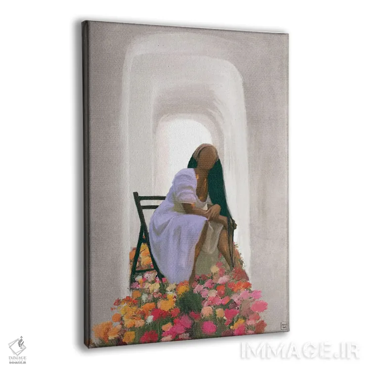 تابلو دکوراتیو آفتاب اثر اندیله - نمای پرسپکتیو محصول