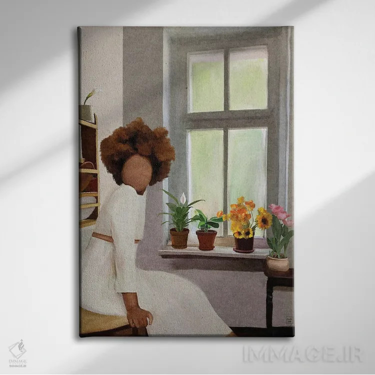 تابلو دکوراتیو تابستان اثر اندیله - نمای روبهرو روی دیوار