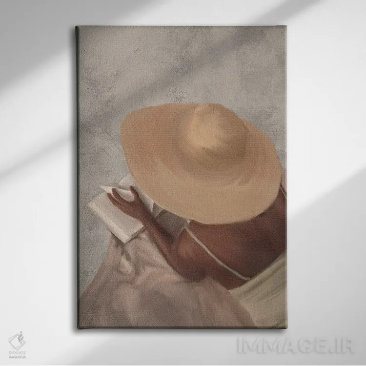 تابلو دکوراتیو زمان برای خودم اثر اندیله - نمای روبهرو روی دیوار