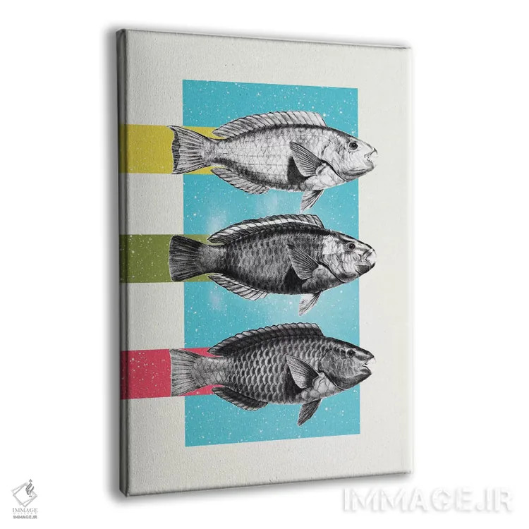 تابلو دکوراتیو ماهی اثر دنی ایوان - نمای پرسپکتیو محصول