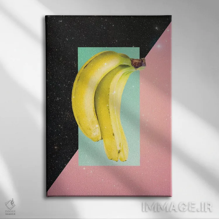 تابلو دکوراتیو موز بخور اثر دنی ایوان - نمای روبهرو روی دیوار