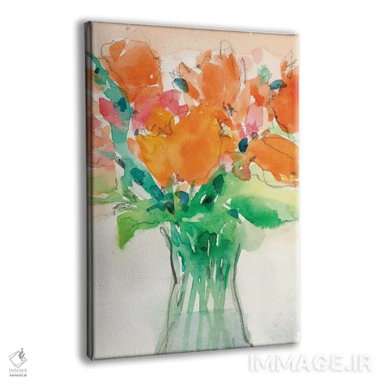 تابلو دکوراتیو دسته گل شاد I اثر ساموئل دیکسون - نمای پرسپکتیو محصول
