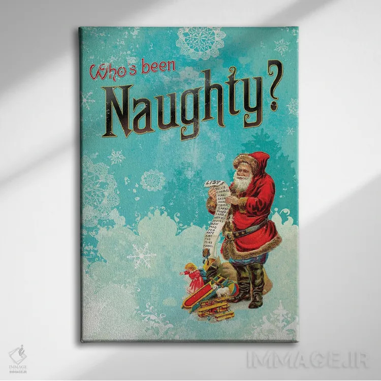 تابلو دکوراتیو کریسمس رنگارنگ VI اثر دوریوی - نمای روبهرو روی دیوار