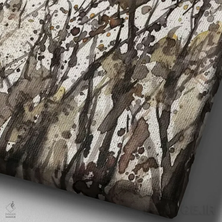 تابلو دکوراتیو میان علف های هرز II اثر ساموئل دیکسون - نمای نزدیک بافت بوم