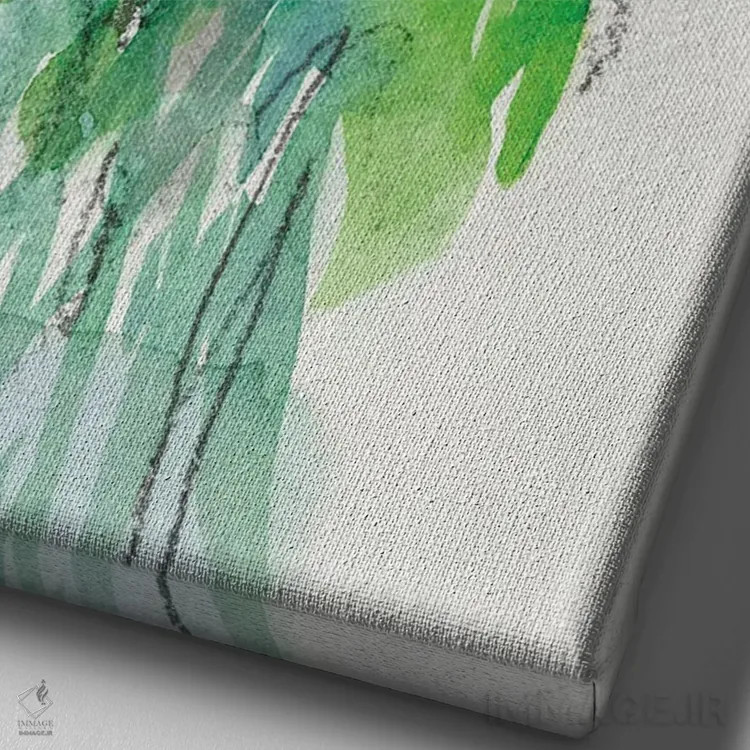 تابلو دکوراتیو دسته گل شاد II اثر ساموئل دیکسون - نمای نزدیک بافت بوم