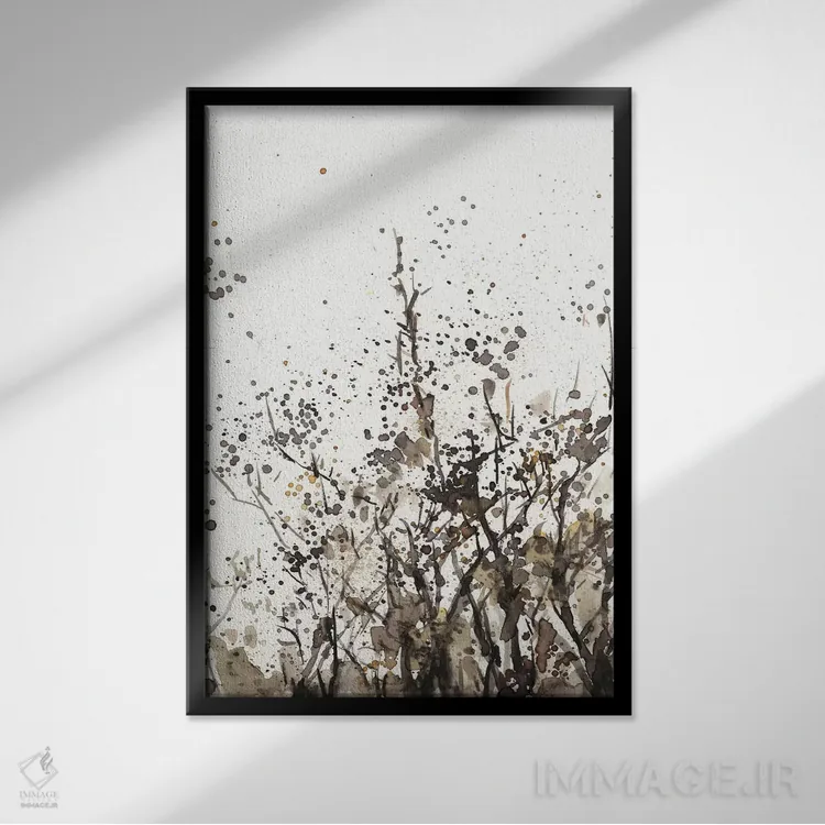 تابلو دکوراتیو میان علف های هرز II اثر ساموئل دیکسون - نمای قابدار مشکی