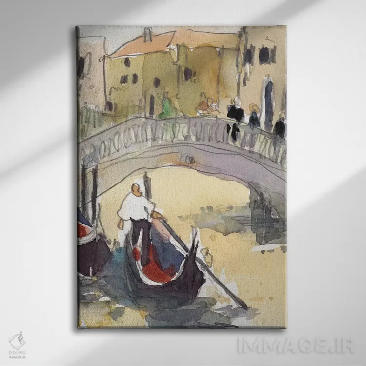تابلو دکوراتیو ونیز پلن-آیر III اثر ساموئل دیکسون - نمای روبهرو روی دیوار