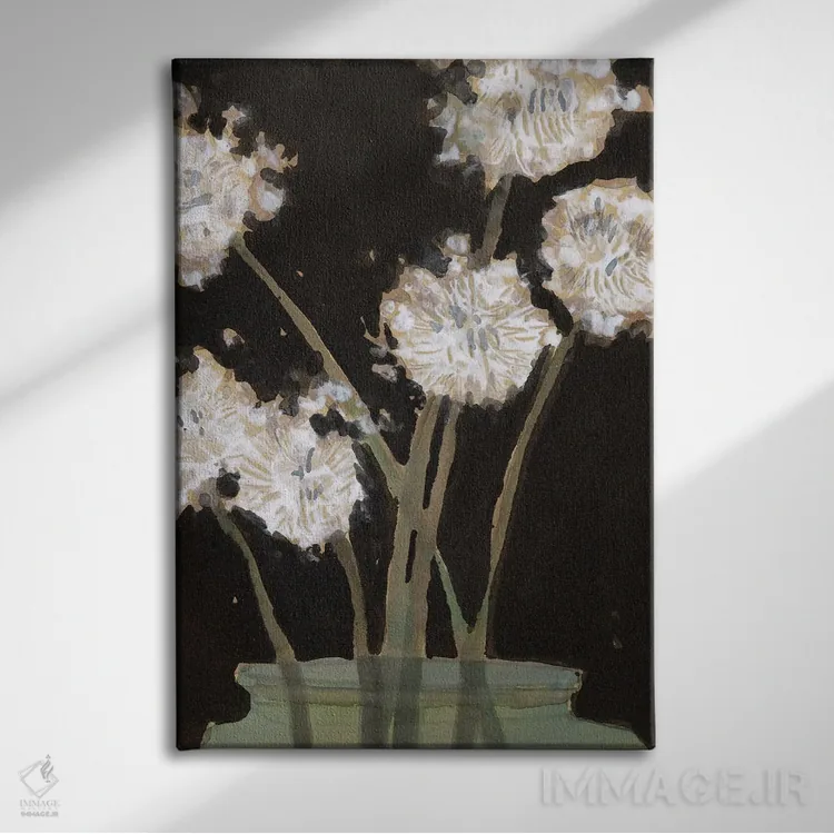 تابلو مدرن قاصدک ها II اثر ساموئل دیکسون - نمای روبهرو روی دیوار