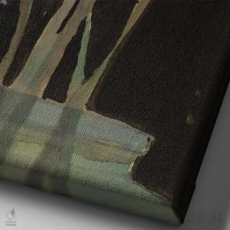 تابلو مدرن قاصدک ها II اثر ساموئل دیکسون - نمای نزدیک بافت بوم