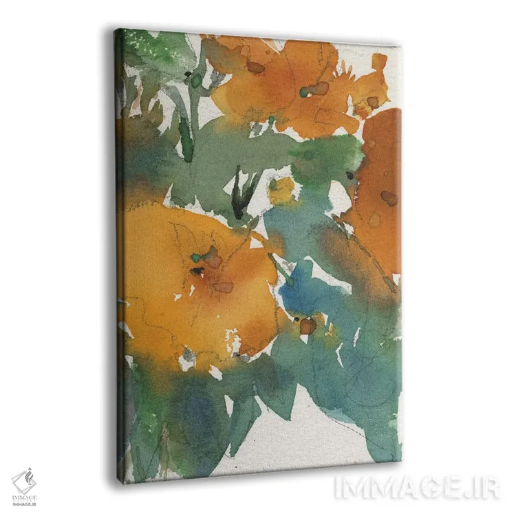 تابلو مدرن غرق شدن در گل ها I اثر ساموئل دیکسون - نمای پرسپکتیو محصول