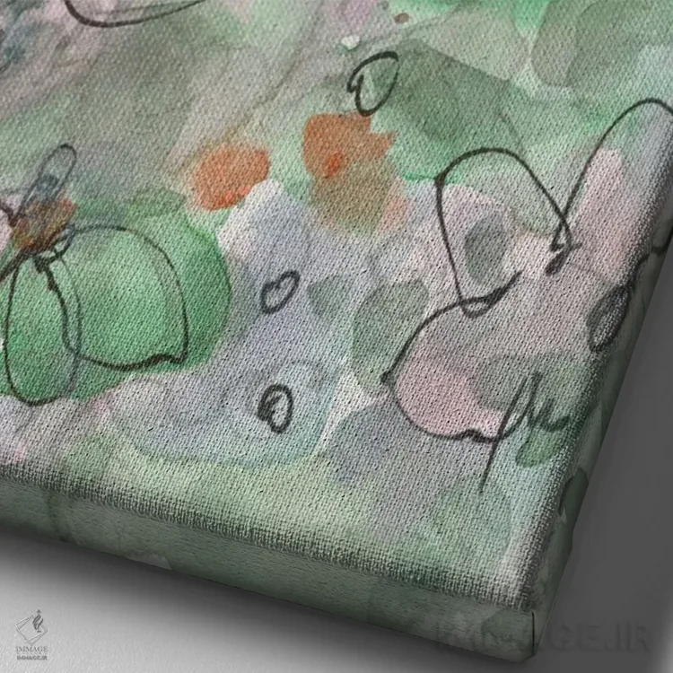 تابلو مدرن جزئیات ظریف I اثر ساموئل دیکسون - نمای نزدیک بافت بوم