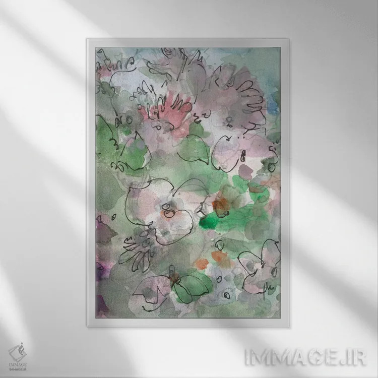 تابلو مدرن جزئیات ظریف I اثر ساموئل دیکسون - نمای قابدار سفید