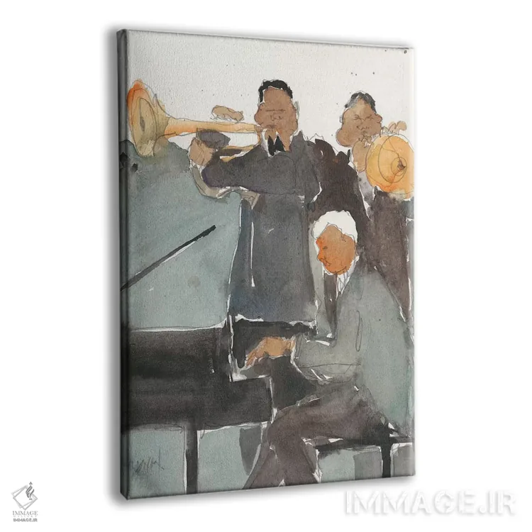 تابلو دکوراتیو همه با هم اکنون ۱ اثر ساموئل دیکسون - نمای پرسپکتیو محصول