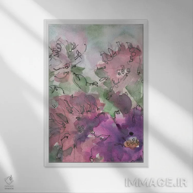 تابلو مدرن جزئیات ظریف III اثر ساموئل دیکسون - نمای قابدار سفید