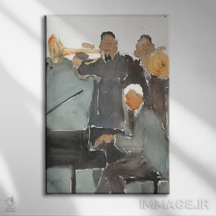 تابلو دکوراتیو همه با هم اکنون ۱ اثر ساموئل دیکسون - نمای روبهرو روی دیوار