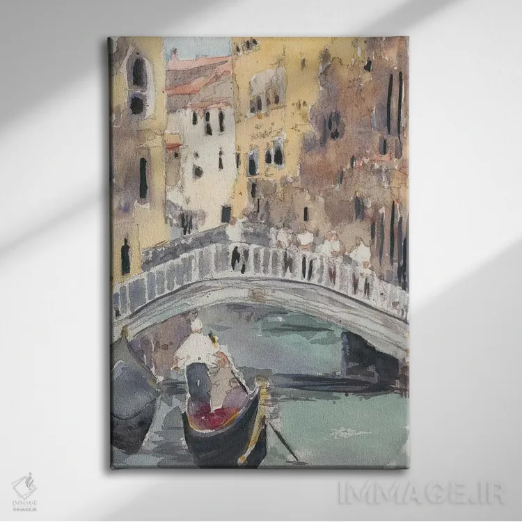 تابلو دکوراتیو در امتداد کانال ونیز اثر ساموئل دیکسون - نمای روبهرو روی دیوار