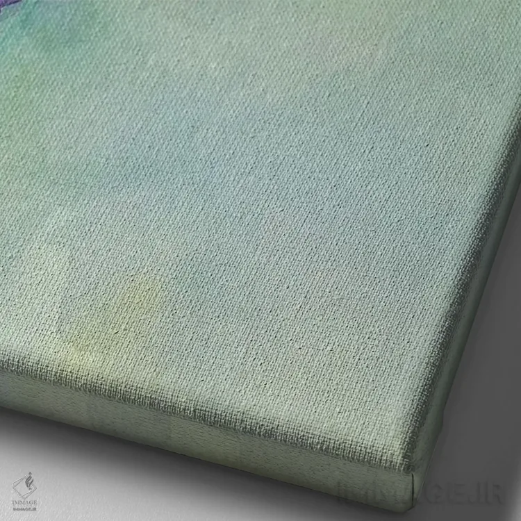 تابلو دکوراتیو اشیای گلدار ۲ اثر ساموئل دیکسون - نمای نزدیک بافت بوم