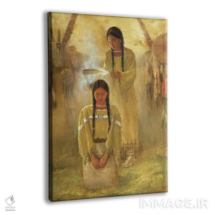 تابلو دکوراتیو آیین خواهران اثر دیوید جواکین - نمای پرسپکتیو محصول