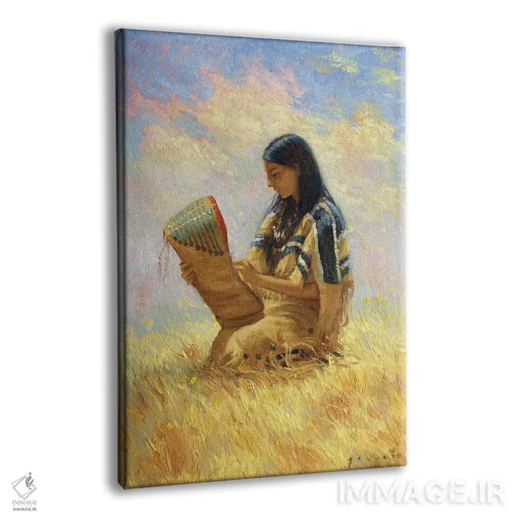 تابلو دکوراتیو مادری اثر دیوید جواکین - نمای پرسپکتیو محصول