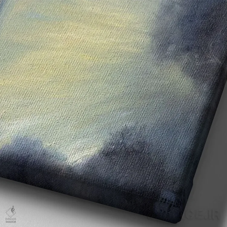 تابلو دکوراتیو درخشان اثر دیوید جواکین - نمای نزدیک بافت بوم