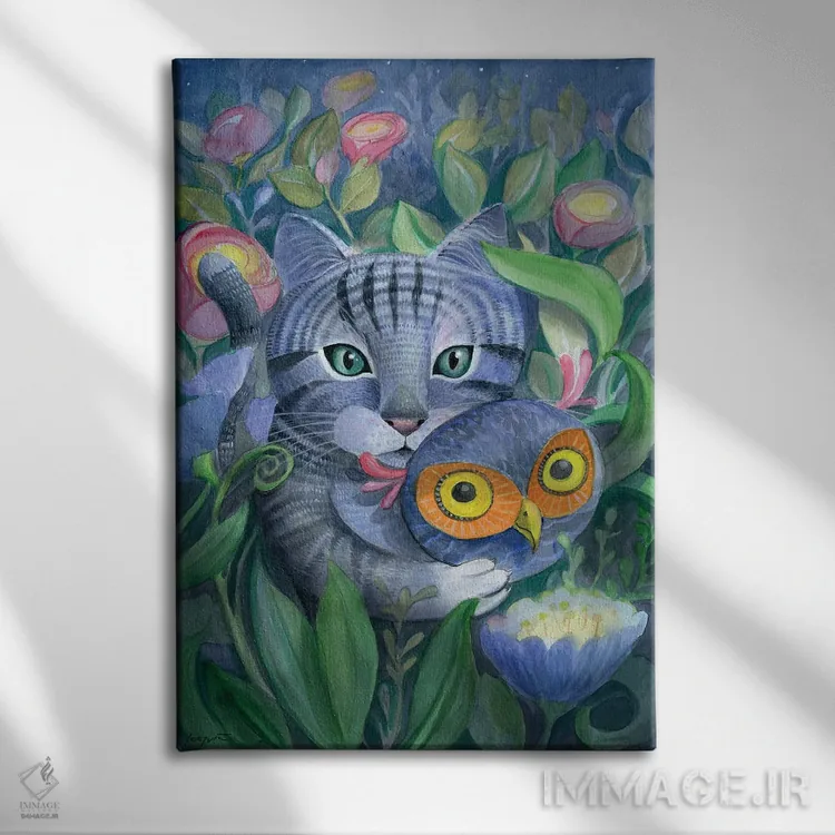 تابلو دکوراتیو شکارچی اثر دیوید جواکین - نمای روبهرو روی دیوار