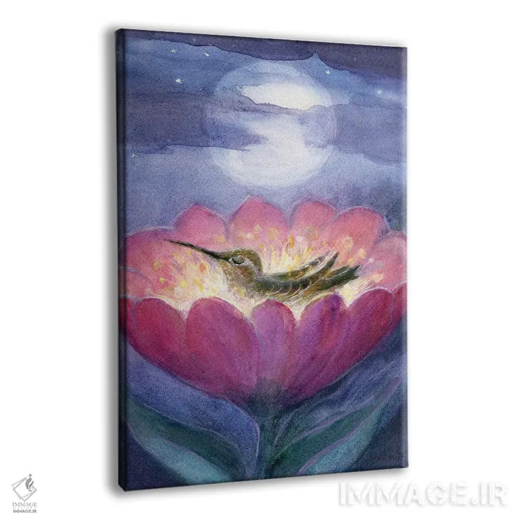 تابلو دکوراتیو شکوفه ی شبانه اثر دیوید جواکین - نمای پرسپکتیو محصول