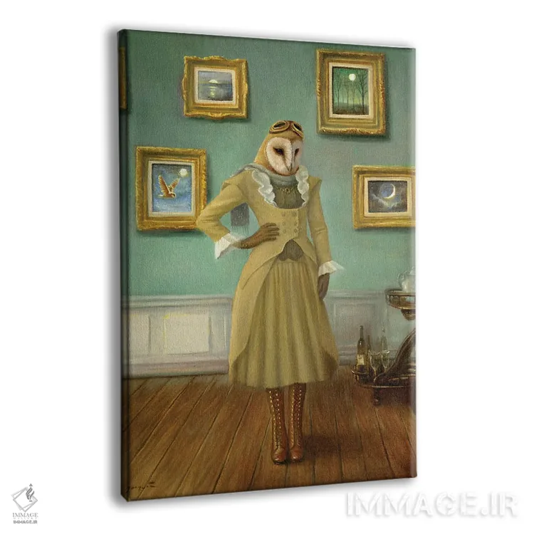 تابلو دکوراتیو خانه جغد اثر دیوید جواکین - نمای پرسپکتیو محصول