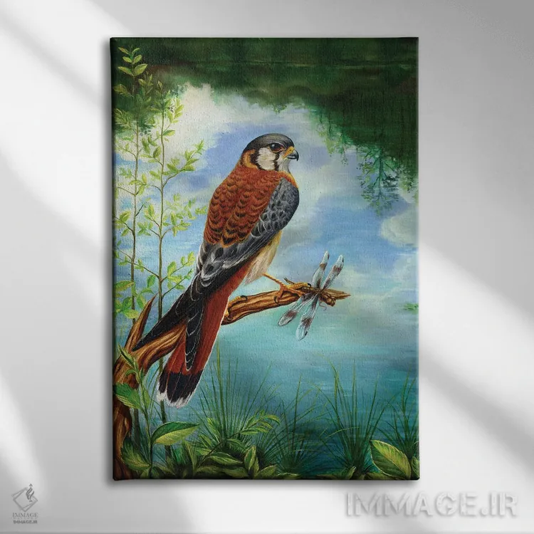 تابلو دکوراتیو جنگجوی کوچک اثر دیوید جواکین - نمای روبهرو روی دیوار