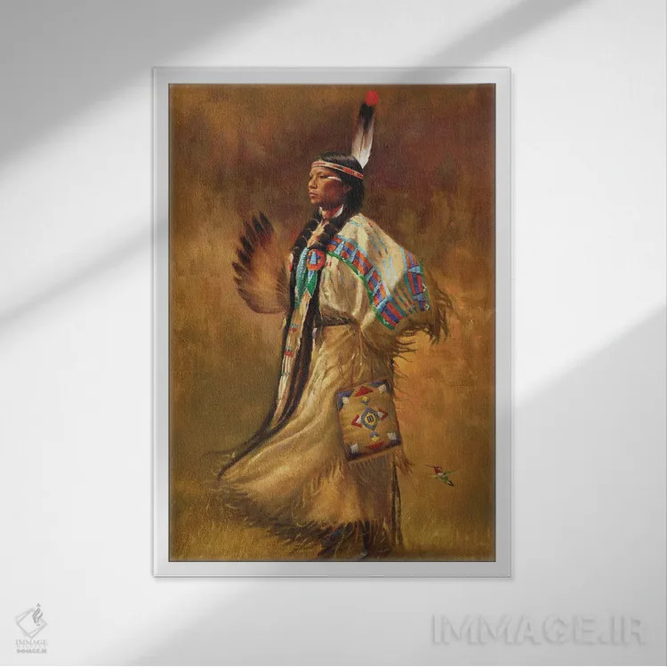 تابلو دکوراتیو یاکاما اثر دیوید جواکین - نمای قابدار سفید