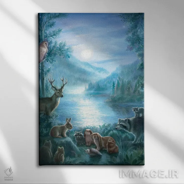 تابلو دکوراتیو راوی داستان اثر دیوید جواکین - نمای روبهرو روی دیوار