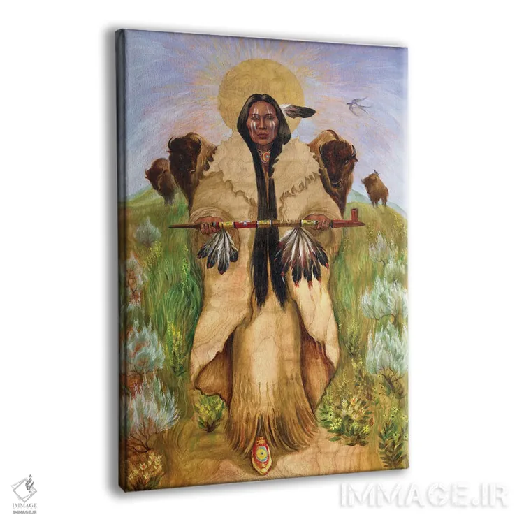 تابلو دکوراتیو ادای احترام مقدس به ویرا درایزدیل اثر دیوید جواکین - نمای پرسپکتیو محصول